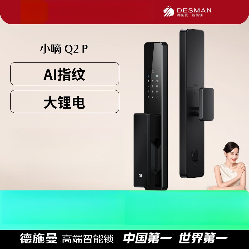 德施曼 DESSMANN智能门锁全自动智能锁密码锁指纹锁电子锁小嘀Q2P