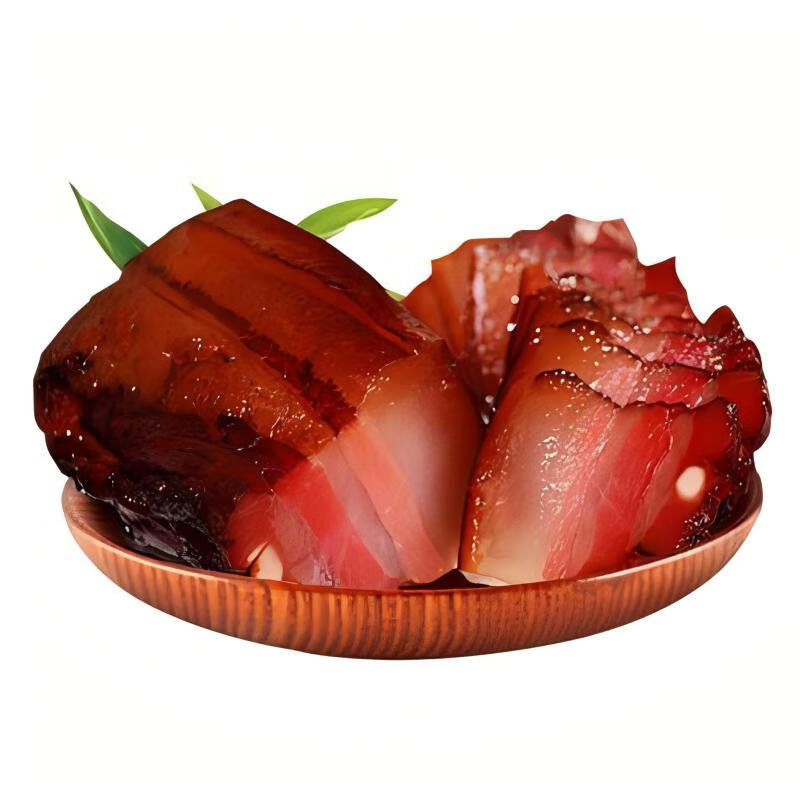 美珍欢川渝特产正宗农家自制传统柏枝烟熏五花腊肉腊味 烟熏后腿腊肉1斤装(500g*1袋)