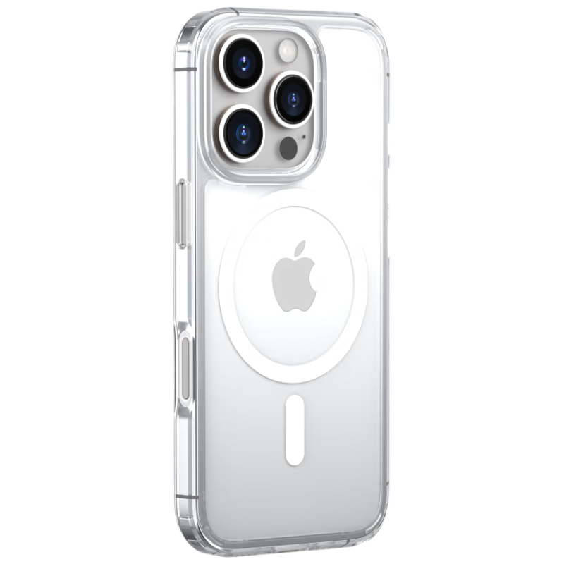 悦可适用iPhone16Pro透明磁吸手机壳苹果16Pro气囊防摔透明?；ぬ譓agsafe充电防刮花不易发黄透明壳