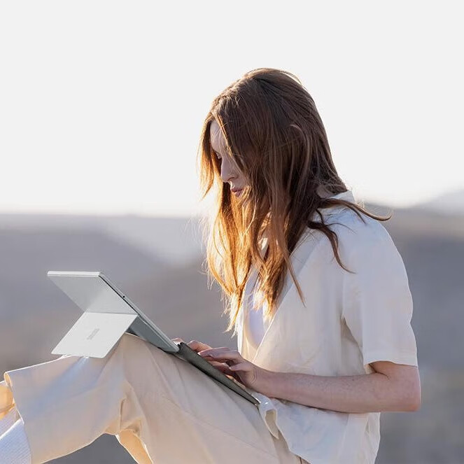 微软Surface Pro7 /7+/6/5/4/3原装键盘盖 原厂键盘磁性键盘12.3英寸 典雅黑 简装【店保12个月】