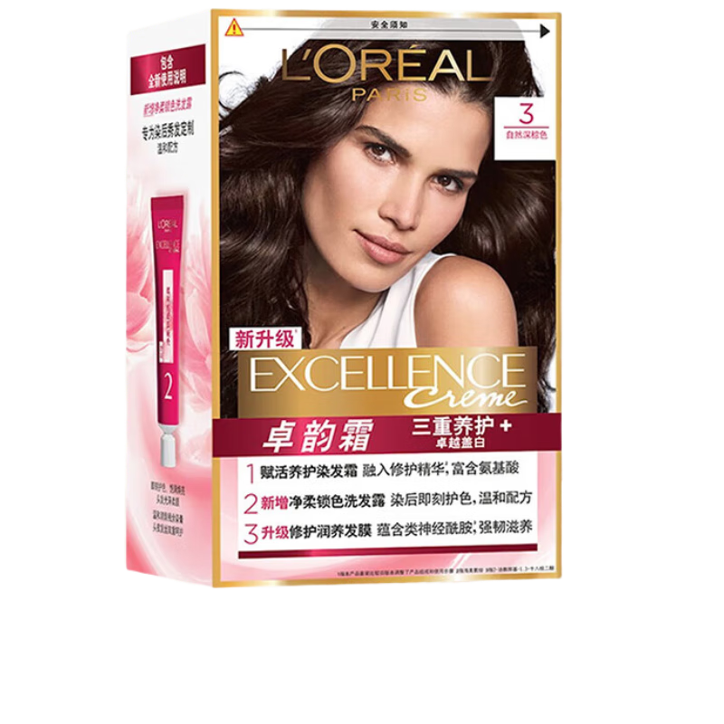 ���ڲ�����ŷ����׿��˪Ⱦ��˪#3(��Ȼ����ɫ)�ڰ׷�Ⱦ���� ��ŮȾ������ϴ��ˮ8g 32.9Ԫ