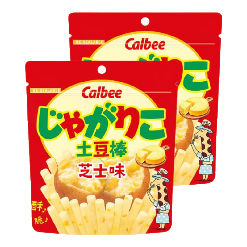 ���ֱȣ�Calbee����Ƭ ֥ʿ����ζ������52g*2 ���������� �ձ��������н��С��ʳ