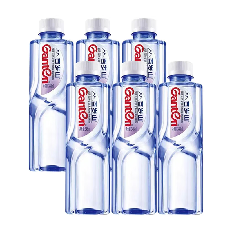 百岁山饮用水天然矿泉水 办公室会议家庭用水煮茶商务 348ml*6瓶