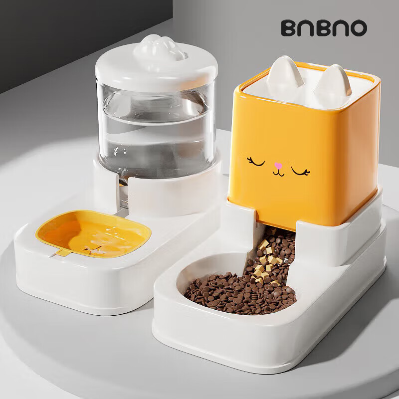 BNBNO大容量宠物饮水喂食器狗狗流动饮水机狗盆猫碗喂水猫咪投食器套装