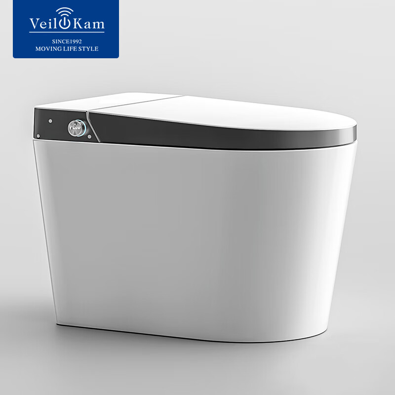 唯感（Veil Kam）智能马桶智能一体机无水压限制小户型全自动带水箱电动马桶小尺寸短款虹吸式坐便器822AW