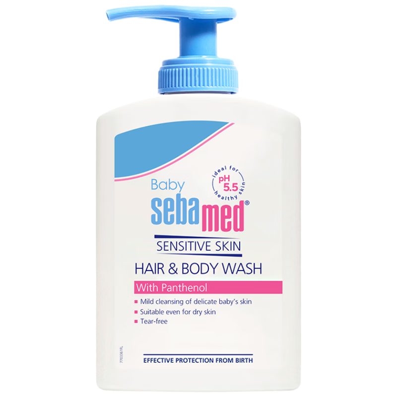 【准新品】施巴婴童温和洗发沐浴露二合一400ml【临期清仓】