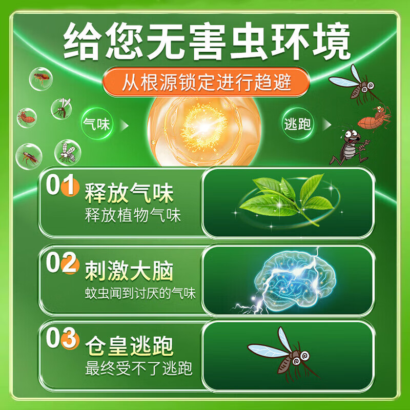其他驱蚊挂件入户门口防蚊神器室内强效房间学生宿舍强力灭蚊器神器 5个【钜惠装】即挂即用/驱蚊神器