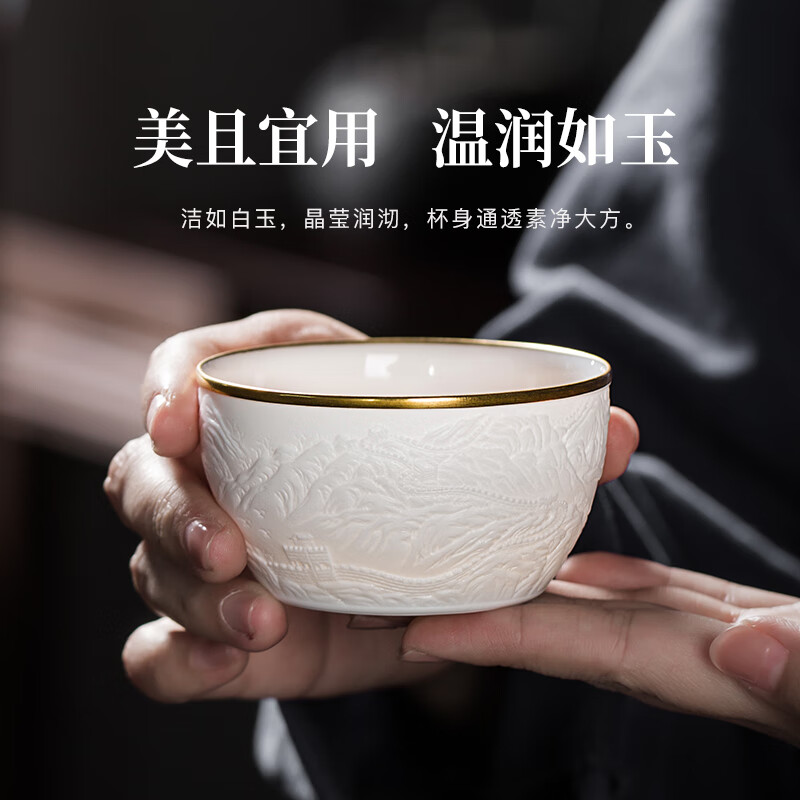 景德鎮 酒杯 陶溪川景德镇陶瓷白酒杯套装，中式酒文化的新宠？-酒具套件-淘宝