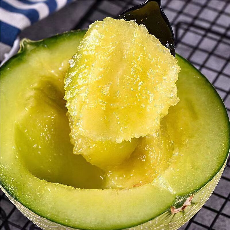 田园东方海南玲珑瓜（变软再吃） 软糯香甜冰激凌网纹瓜 新应季鲜水果蜜瓜 5斤装（2-4个）净重4.5斤左右