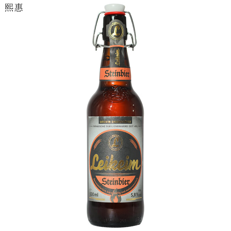 莱科姆（Leikeim）原装莱科姆小麦白啤整箱500ml*20瓶浑浊型精酿啤酒推拉盖 岩石啤酒瓶 500mL 6瓶装