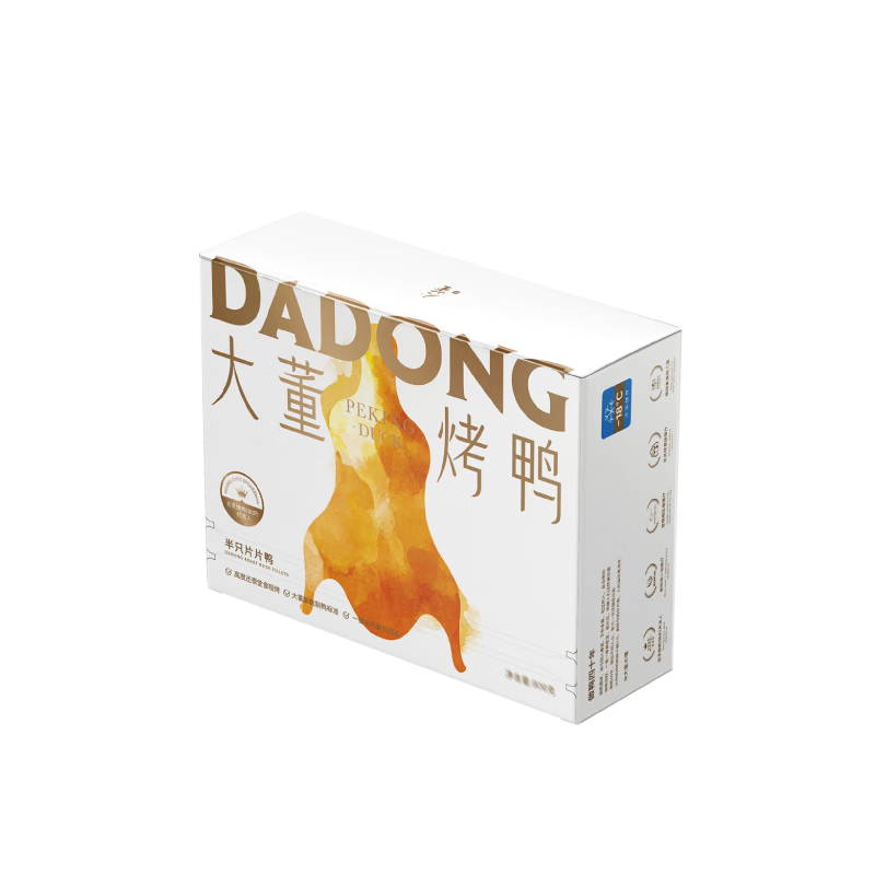 董到家大董北京烤鴨 手工片制烤鴨禮盒 半成品菜預(yù)制菜 半只·片片鴨909g