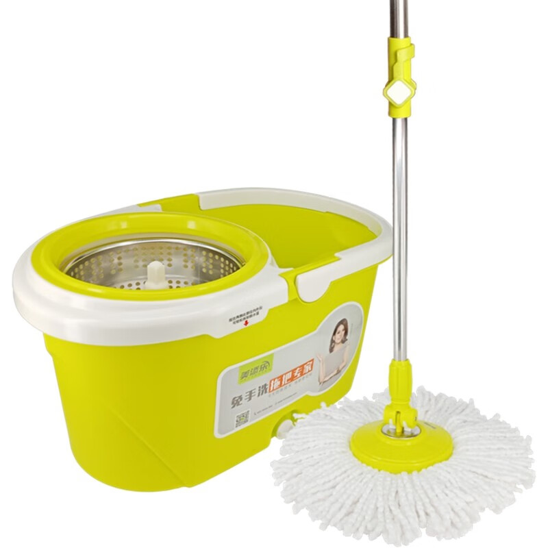 美添乐小鲜肉双驱动旋转拖把家用清洁工具地板瓷砖好神拖地墩布甩水