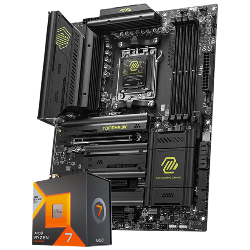 ΢�� MAG X870 TOMAHAWK WIFI ���� AMD ����7 7800X3D ��U��װ 3729Ԫ