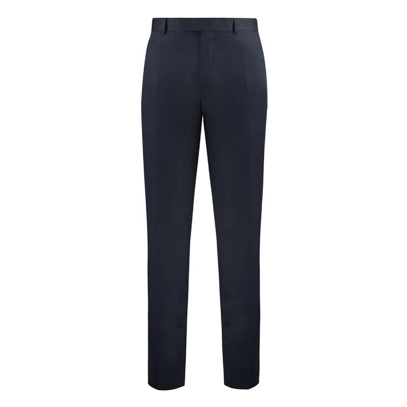 杰尼亞（Zegna）男士彈力休閑褲后貼袋四面伸縮抗皺商務(wù)西褲 blue 均碼 |52