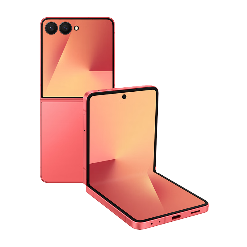 三星Samsung Galaxy Z Flip7 折叠屏手机 4.1英寸超大智能外屏 5000万像素 AI手机12GB+256GB 珊瑚红