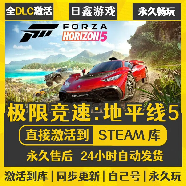 STEAMSTEAM正版游戏 Steam入库 全DLC 国区全球区 CDK激活 PC电脑游戏 极限竞速地平线5 标准版(仅游戏本体)