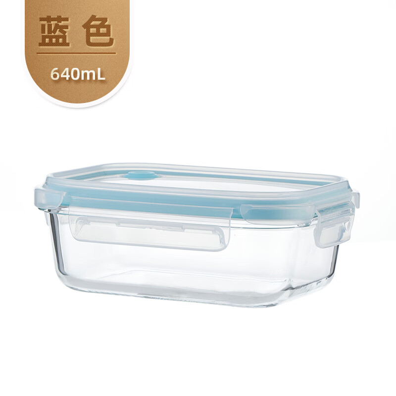 玻璃饭盒可微波炉加热专用分隔带盖上班族带饭餐盒保鲜