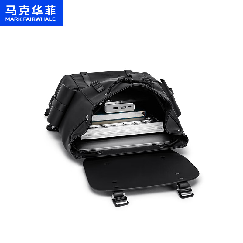 马克华菲商务双肩包男休闲机能背包出差旅行通勤包电脑包旅游时尚