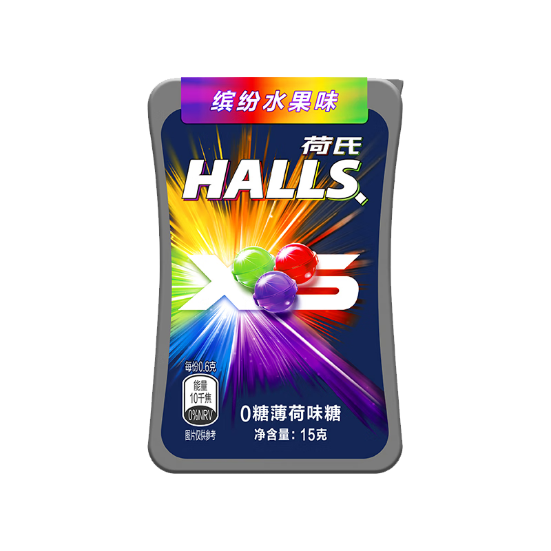 HALLS/���� 0��С���鱡���� �ǹ� 15g �ͷ�ˮ��ζ 1�� 8.9Ԫ