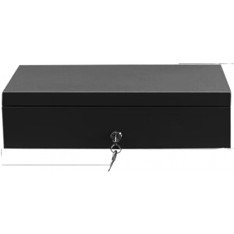 奧家（AOKIA）收銀機錢(qián)箱鋼制收款機錢(qián)箱六格紙幣盒三檔鎖收錢(qián)抽屜收銀箱商用錢(qián)柜小型收錢(qián)柜抽屜式店鋪錢(qián)盒子收 340小錢(qián)箱黑色