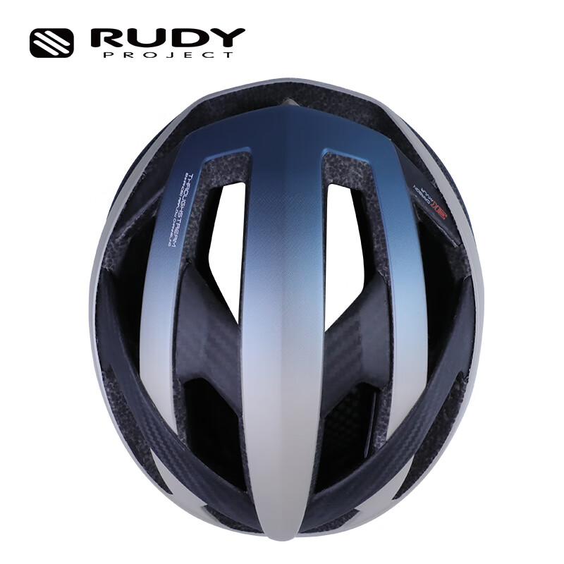 RUDY PROJECT璐迪自行车穿戴装备公路盔碳纤维半盔山地车越野车安全头盔REBEL 哑光香槟金蓝（渐变系列限量款 L