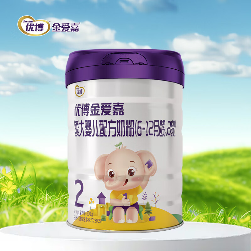 金爱嘉 较大婴儿配方奶粉牛奶粉(6-12月龄,2段)800g听装奶粉新国标 新国标2段 800g