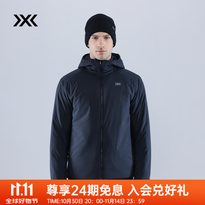 XBIONIC海狸轻量连帽棉服男金标P棉60g外套秋冬保暖新品 25855 暗夜黑 M
