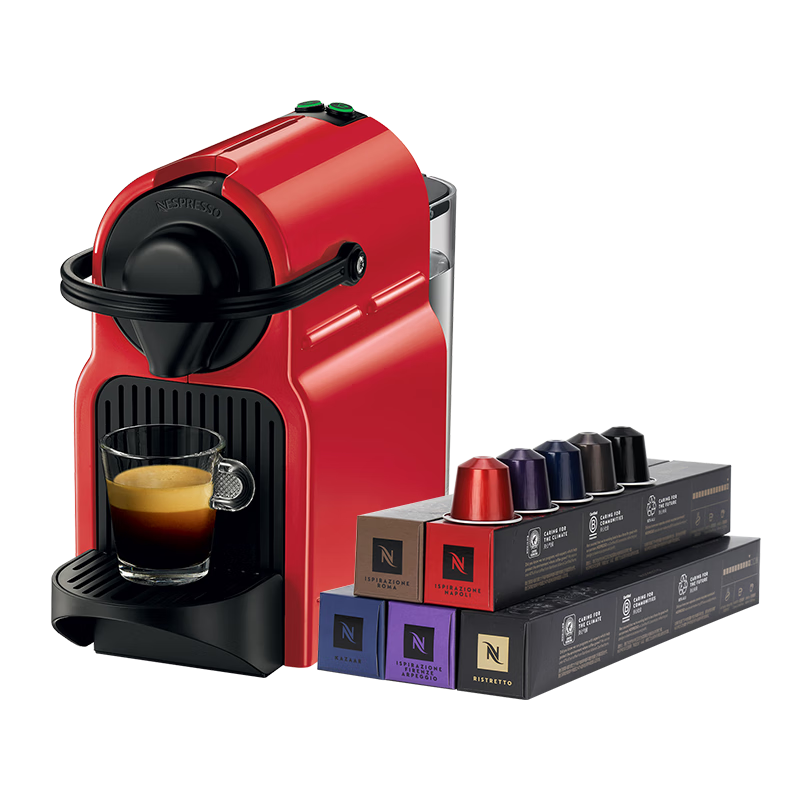 Nespresso��˹�������ҿ��Ȼ�С�ͼ���ȫ�Զ����ð칫��С�ɱ�Я��ѹ��ȡ���۵�������ʽ���ڽ������� C40 ��ɫ����ʽŨ��5��װ 1235Ԫ