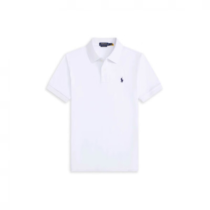 POLO SPORT美国保罗polo衫男夏季短袖翻领小马标纯棉T恤刺绣商务休闲男装 宝蓝色红标 2XL (190-210斤)