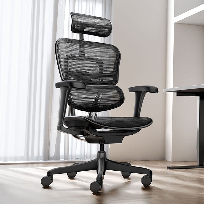 Ergonor保友金豪b2代 人体工学椅电脑椅办公椅子电竞游戏椅 黑色网