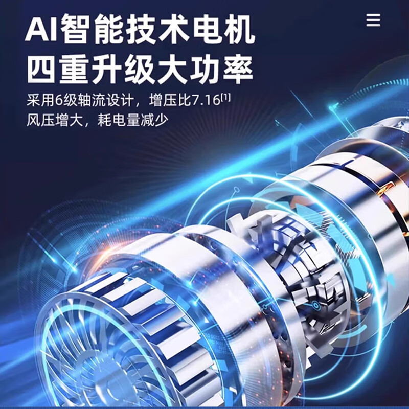 YOMO车载吸尘器大吸力大功率汽车用无线手持吸尘器家用车内小型便携吹吸尘便携式-F6001