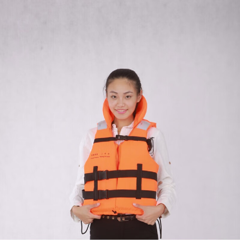 HWAYAN船用救生衣高標準大浮力泡沫馬甲成人便攜海事安浮力背心  均碼 93-3