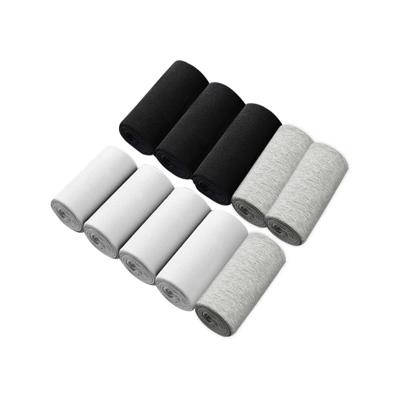 剑蔓纯棉10A级抗菌袜 10双混色