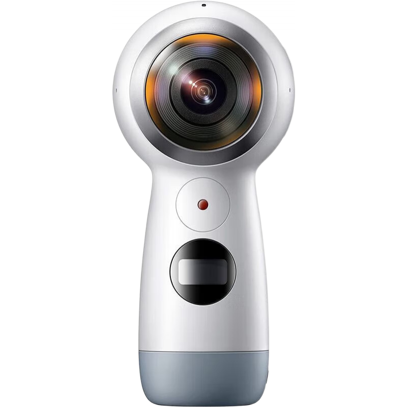 三星(SAMSUNG)Gear 360運(yùn)動(dòng)動(dòng)作攝像機(jī)真實(shí)360度4K錄制直播VR相機(jī)便攜IP53防水 白色