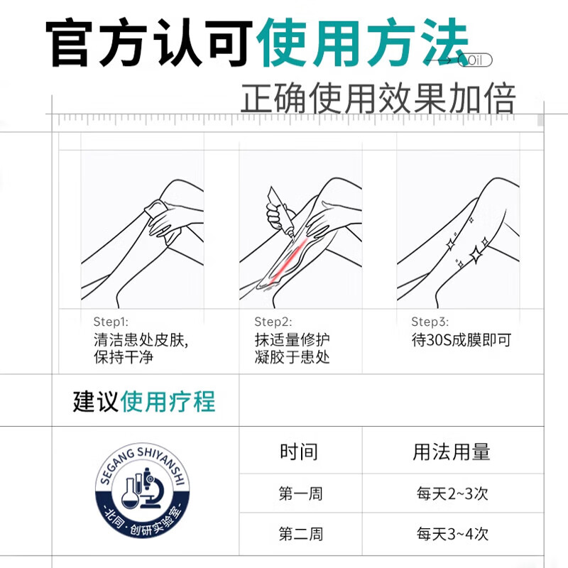 怡福寿北京同仁堂祛疤膏痘印黑色素疤痕印膏淡化疤黑印色素沉淀修复膏 三盒周期装（预防疤痕形成及色素沉着）