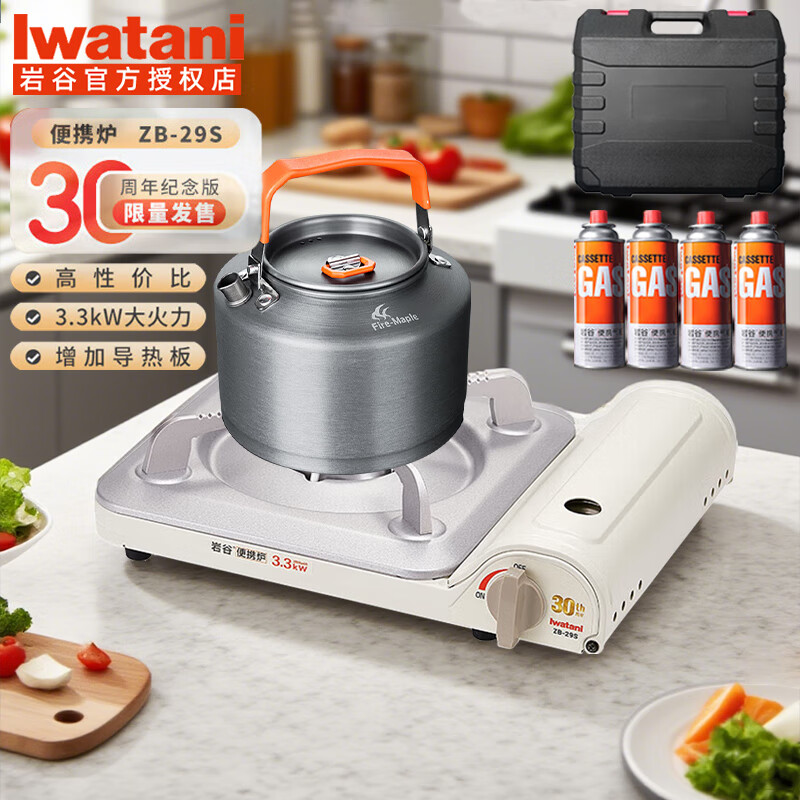 �ҹȣ�Iwatani����ʽ¯��װ��Яʽ����¯�߷�������տ�¶Ӫ���û����װ����¯�� 29S¯+��ˮ��+������+��*4