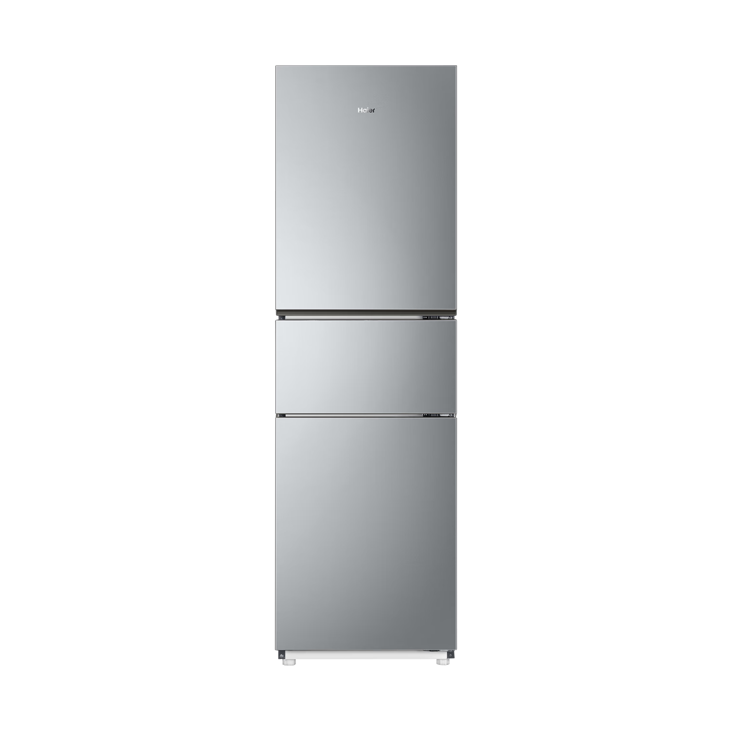 海尔（Haier）【25年新品】家用小型租房三门226升电冰箱风冷无霜一级能效双变频节能省电 黑金净化+中门变温+深冷速冻