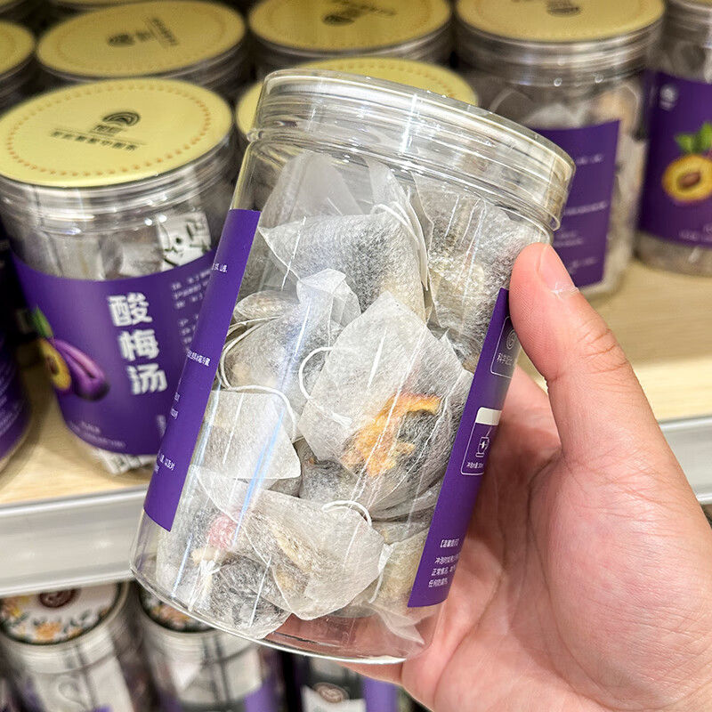 胖东来胖東来品质酸梅汤代用茶纯正无添加剂8g*15包胖东来药店在售代购 罐装酸梅汤(8g*15包)
