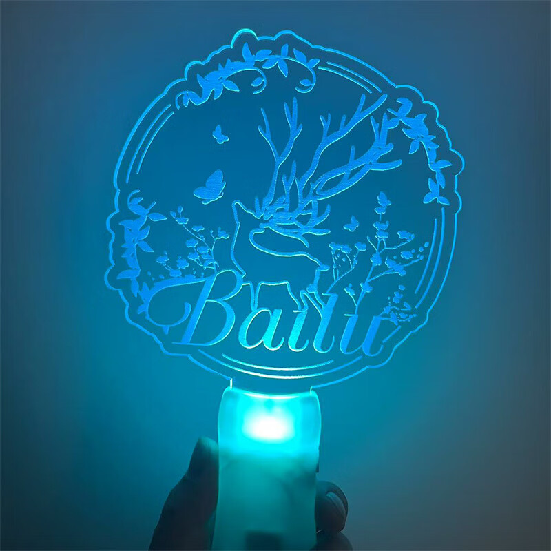 奇优宝白鹿应援棒粉丝应援头戴软灯牌折叠高密演唱会定制团购 白鹿手灯