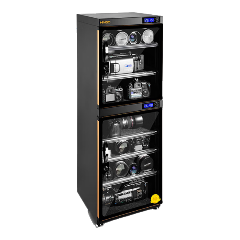 樂(lè )攝寶單反相機攝影器材防潮箱160L全自動(dòng)除濕箱鏡頭儀器干燥柜收納藏品 160升[智能款]內置LED燈鑰匙鎖 0L