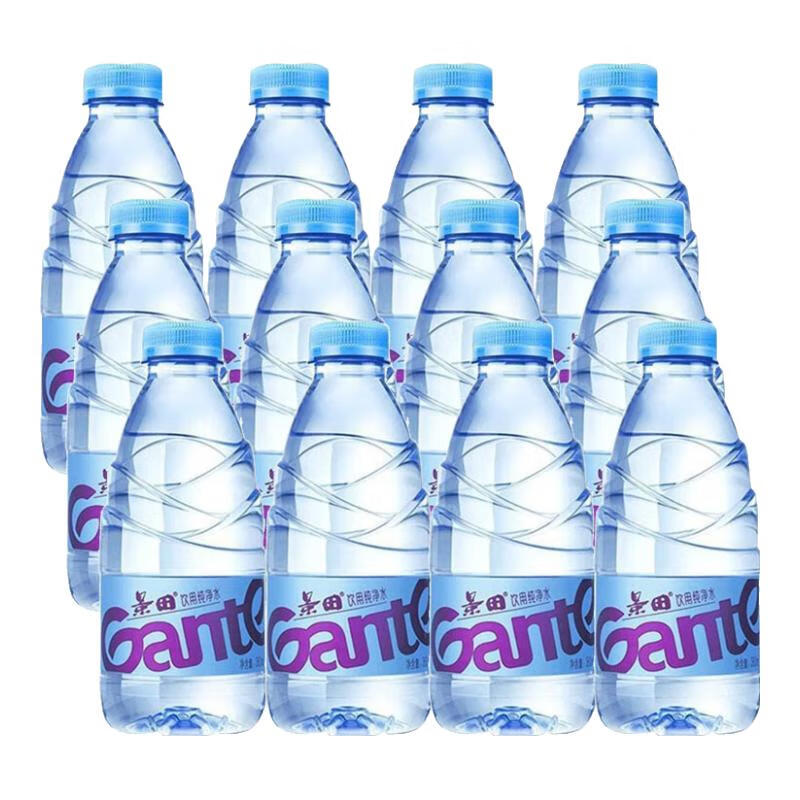 景田饮用纯净水会议办公用水家庭健康饮用水 360ml*12瓶（新人价)