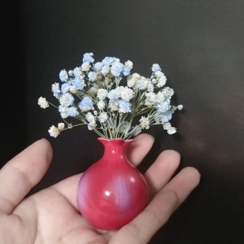 小雕匠故宫文创石榴尊冰箱贴辽宁博物馆小花瓶纪念品 窑变红釉石榴尊冰箱贴/辽宁省博物馆 藏