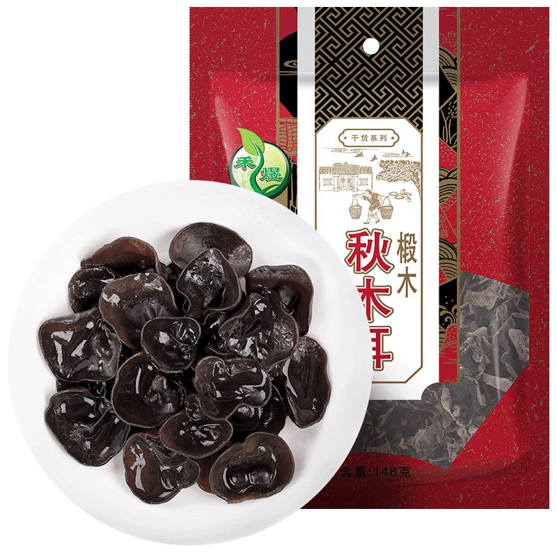 禾煜椴木秋木耳148g无根黑木耳干货东北木耳 禾煜 椴木秋木耳148g 无根黑木耳干货东北木耳