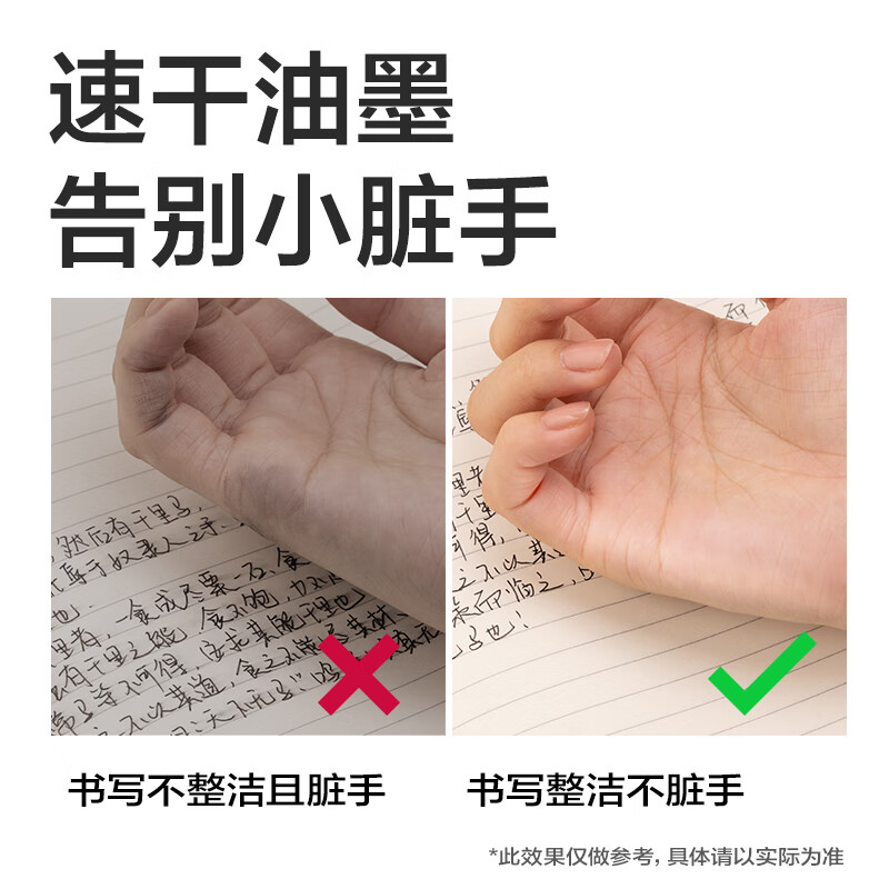 得力按动中性笔替芯速干刷题笔芯黑色0.5mm六边形战士双珠st头笔芯初高中生考试笔芯学生用替换芯 按动直液笔芯速干【10支+3支直液笔】