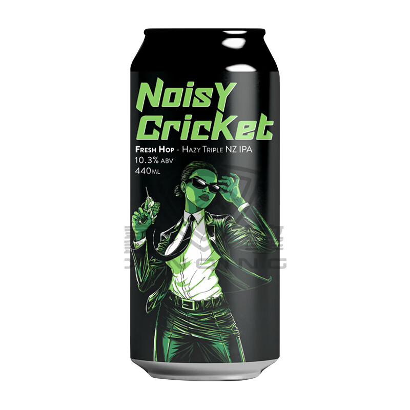 幻视新西兰进口幻视精酿啤酒 酒花救赎西海岸IPA可乐熊酸艾尔啤酒 爆鸣蟋蟀 440mL 1罐 三倍浑浊IPA