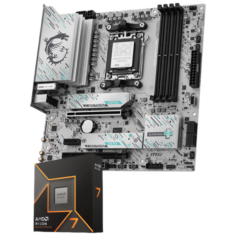 ΢�� B850M GAMING PLUS WIFI ���� AMD����7 9700X ��U��װ 2667.1Ԫ