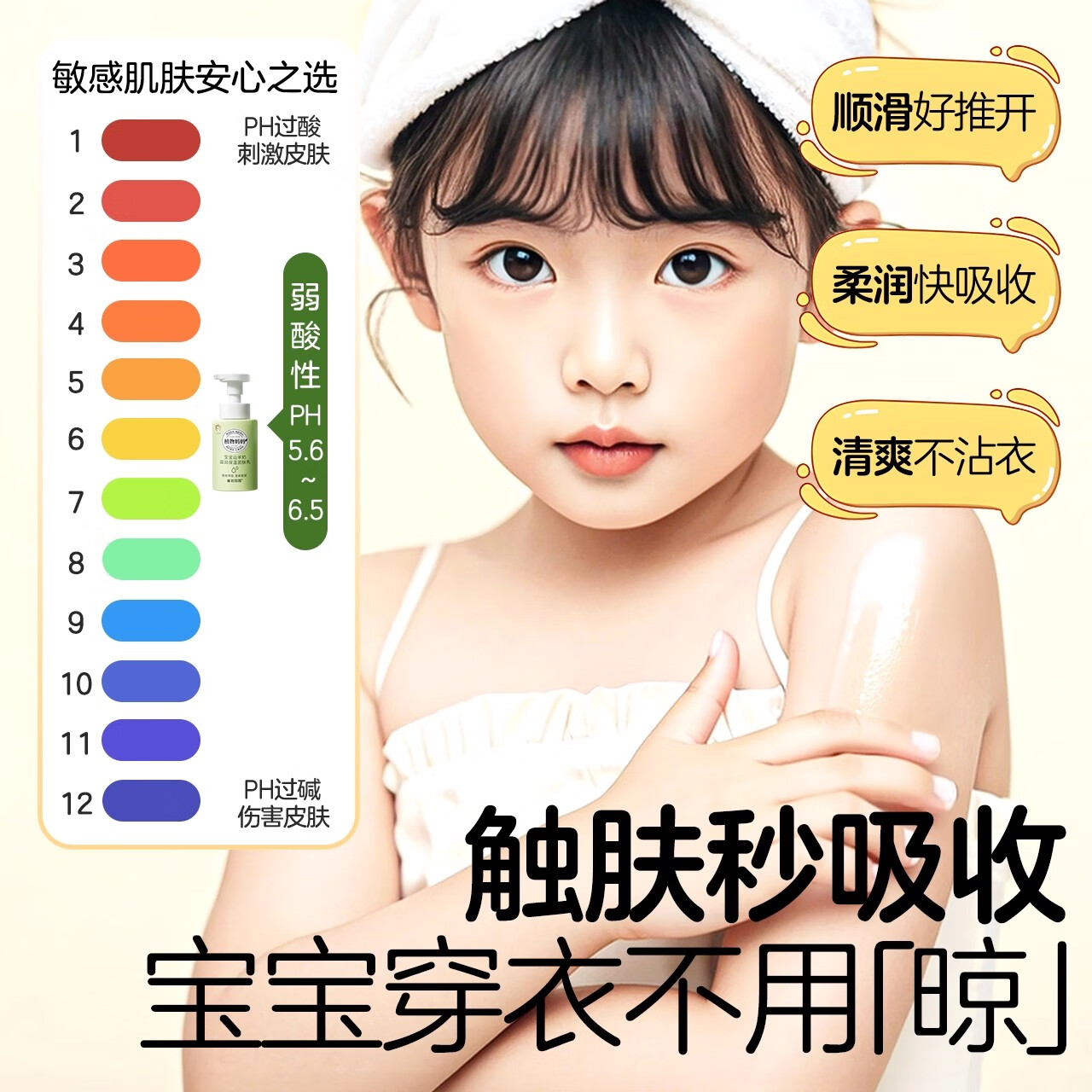 植物妈妈儿童身体乳3-12岁宝宝专用滋润身体乳秋冬专用护肤品干燥止痒润肤 【长效保湿】山羊奶儿童身体乳250g*1