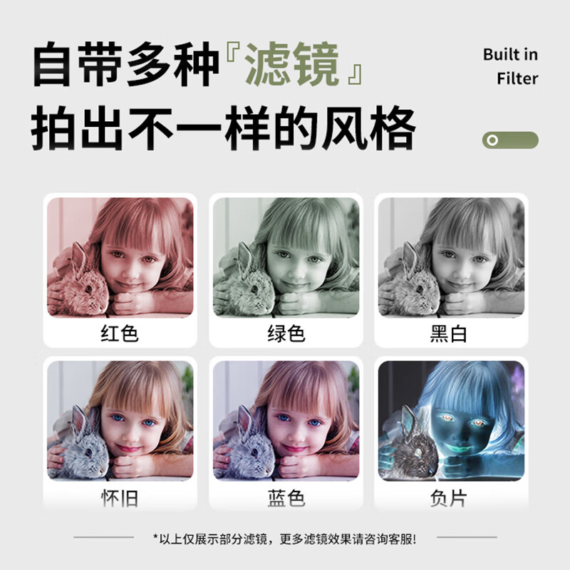 创意猪高清数码相机ccd学生拍照旅游专用VLOG卡片机翻转屏复古微单入门级相机送女友礼物 月光白-6800W像素+自动对焦+翻转屏自拍 32G内存卡 小学初高中生校园10旅游录像vlog入门十可传手机