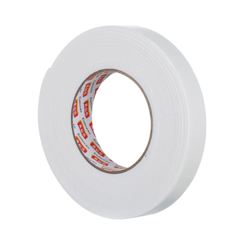 齊心（COMIX）【 春聯(lián)專用雙面膠2026馬年】高粘EVA泡棉雙面膠24mm*5y加厚雙面強力膠帶12卷/箱EP30412白