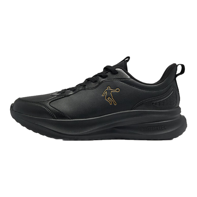 乔丹运动鞋男鞋冬季革面防水跑步鞋防滑软底轻便休闲鞋男爸爸鞋